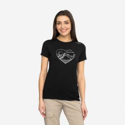 T-shirt damski VIKING Lenta Bamboo Light Lady. Czarne t-shirty damskie VIKING, bez wzorów, bez kołnierzyka. Za 139.90 zł.