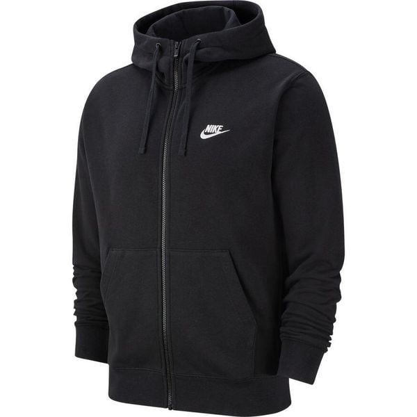 Bluza sportowa męska Nike Sportswear Club. Czarne bluzy sportowe męskie Nike, bez wzorów, casualowe, bez kołnierzyka, bez ramiączek. Za 424.00 zł.