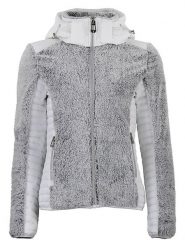 Peak Mountain Kurtka polarowa "Amarant" w kolorze szarym rozmiar: S. Szare kurtki damskie Peak Mountain, s, bez wzorów, z polaru, bez kaptura. Za 195.31 zł.