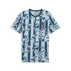 Koszulka PUMA x NEYMAR JR Creativity PUMA Ocean Tropic Turquoise Surf Blue. Niebieskie t-shirty sportowe męskie Puma, xl, bez ramiączek, do piłki nożnej. Za 149.99 zł.
