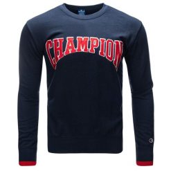 Bluza męska klasyczna Champion 215748-S21-BS538. Niebieskie bluzy bez kaptura męskie CHAMPION, m, z bawełny. Za 119.00 zł.