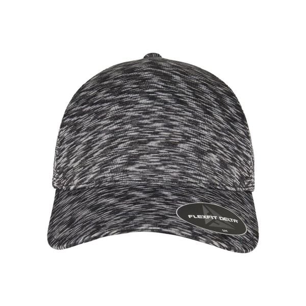 Czapka Z Daszkiem Delta Unipanel. Szare czapki męskie FLEXFIT, bez wzorów, z materiału. Za 99.99 zł.