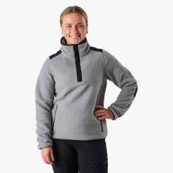 Bluza polarowa do wędrówek damska Swedemount Nordkap Pile Halfneck. Czarne bluzy bez kaptura damskie SWEDEMOUNT, z polaru. Za 399.99 zł.