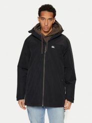 Quiksilver Parka Overcast 3K EQYJK04087 Czarny Regular Fit. Czarne parki męskie Quiksilver, l, bez wzorów, z syntetyku. Za 469.99 zł.