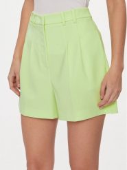 Patrizia Pepe Szorty materiałowe 8P0597/A6F5-G568 Zielony Regular Fit. Zielone szorty damskie Patrizia Pepe, bez wzorów, z materiału. Za 519.99 zł.