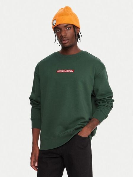 Quiksilver Bluza Dna EQYFT05120 Zielony Oversize. Zielone bluzy bez kaptura męskie Quiksilver, m, z bawełny. Za 179.99 zł.