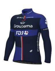 Bluza rowerowa męska Alé Cycling Prime Groupama FDJ. Czarne bluzy bez kaptura męskie ALÉ CYCLING, l, z materiału. Za 529.99 zł.