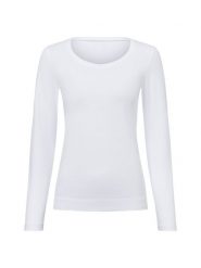 Marie Lund koszulka z długim rękawem Kobiety Dżersej biały, M. Białe t-shirty damskie Marie Lund, m, bez wzorów, z dżerseju, bez kołnierzyka. Za 99.95 zł.