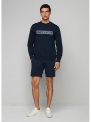 Hackett London Bluza w kolorze granatowym rozmiar: XL. Niebieskie bluzy bez kaptura męskie Hackett London, xl. Za 127.35 zł.