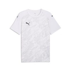 Koszulka Puma Team Final Graphic. Białe t-shirty sportowe męskie Puma, bez ramiączek, do piłki nożnej. Za 237.50 zł.