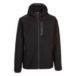 Męska Kurtka Hybrydowa Alwero Softshell. Czarne kurtki męskie Trespass, m, bez wzorów, z softshellu, bez kaptura. Za 297.99 zł.