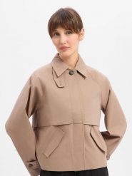 Msch Copenhagen kurtka przejściowa - MSCHSvada Kobiety brązowy, L/XL. Brązowe kurtki damskie MSCH Copenhagen, l, bez wzorów, z bawełny, bez kaptura. Za 699.95 zł.