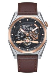 Heritor Zegarek automatyczny "Amadeus" w kolorze srebrno-różowozłoto-brązowym rozmiar: onesize. Brązowe, analogowe zegarki męskie Heritor, ze stali. Za 630.99 zł.