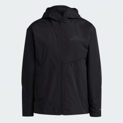 DWUWARSTWOWA KURTKA PRZECIWDESZCZOWA TERREX MULTI CLIMAPROOF. Brązowe kurtki outdoor męskie Adidas, xl, bez wzorów, z materiału, bez kaptura. Za 529.00 zł.
