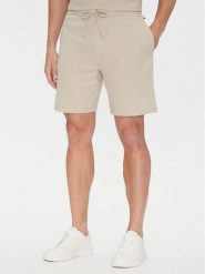 BOSS Szorty sportowe Waffle 50535884 Beżowy Regular Fit. Brązowe szorty męskie Boss, m, z syntetyku. Za 229.99 zł.