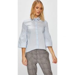 Trussardi Jeans - Koszula. Niebieskie koszule damskie TRUSSARDI JEANS, s, bez wzorów, z bawełny, casualowe, bez kołnierzyka, bez ramiączek. W wyprzedaży za 219.90 zł.