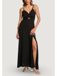 Morgan De Toi Sukienka codzienna 251-RCOCO.F Czarny Egg Fit. Czarne sukienki damskie Morgan De Toi, na co dzień, bez wzorów, bez kołnierzyka, bez ramiączek, proste. Za 399.99 zł.