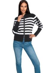 Heine Kardigan w kolorze czarno-białym rozmiar: 46. Czarne kardigany damskie Heine, bez wzorów. Za 82.99 zł.