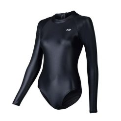 Strój pływacki jednoczęściowy damski ZONE3 OWS Ti+ Thermal High Neck LS. Czarne stroje jednoczęściowe damskie ZONE3, bez wzorów. Za 349.99 zł.