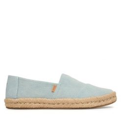 Espadryle Toms. Niebieskie espadryle damskie Toms, bez wzorów, bez obcasa. Za 339.99 zł.
