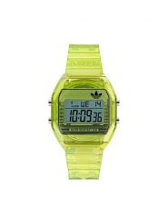 Adidas Zegarek AO Street Digital Two Crystal AOST25538 Zielony. Zielone, cyfrowe zegarki męskie Adidas. Za 439.99 zł.