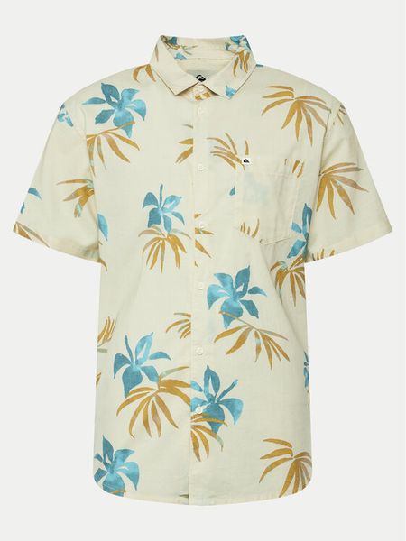 Quiksilver Koszula Apero Classic AQYWT03312 Beżowy Regular Fit. Brązowe koszule męskie Quiksilver, m, bez wzorów, z bawełny, bez kołnierzyka, bez ramiączek. Za 219.99 zł.