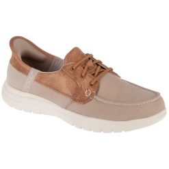 Buty do chodzenia damskie, Skechers Slip-Ins: On-The-Go Flex - Palmilla. Zielone trampki i tenisówki damskie Skechers, bez wzorów. Za 379.99 zł.