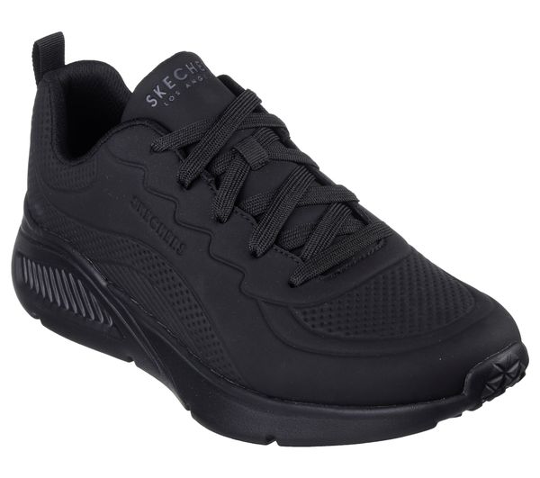 Buty sportowe Sneakersy męskie, Skechers Uno Lite-Lighter One. Czarne buty sportowe na co dzień męskie Skechers, z materiału, bez zapięcia, trekkingowe. Za 390.00 zł.