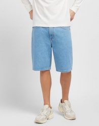 MĘSKIE SPODENKI LEE ASHER SHORT BLEACH WASH 112349332. Szorty męskie Lee, z jeansu, bez kołnierzyka. Za 189.99 zł.