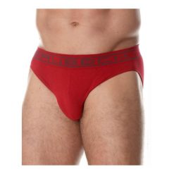 Slipy męskie bawełniane Brubeck COMFORT COTTON. Czerwone slipki męskie Brubeck, bez wzorów, z bawełny. Za 41.99 zł.