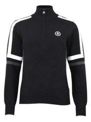 Peak Mountain Sweter "Asta" w kolorze czarnym rozmiar: S. Czarne golfy damskie Peak Mountain, s, bez wzorów, bez ramiączek. Za 217.99 zł.