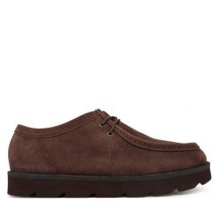 Półbuty Clarks. Brązowe półbuty męskie Clarks, bez zapięcia. Za 479.99 zł.
