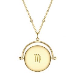 Glanzstücke München Łańcuszek Znak zodiaku – Panna z Srebro wysokiej próby w Żółte złoto Naszyjniki 1 ct Damski. Żółte naszyjniki damskie Glanzstücke München, srebrne. Za 319.99 zł.