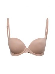 Calvin Klein Biustonosz na fiszbinach Kobiety Sztuczne włókno beżowy, 80B. Brązowe biustonosze CALVIN KLEIN, bez wzorów, z włókna. Za 199.95 zł.