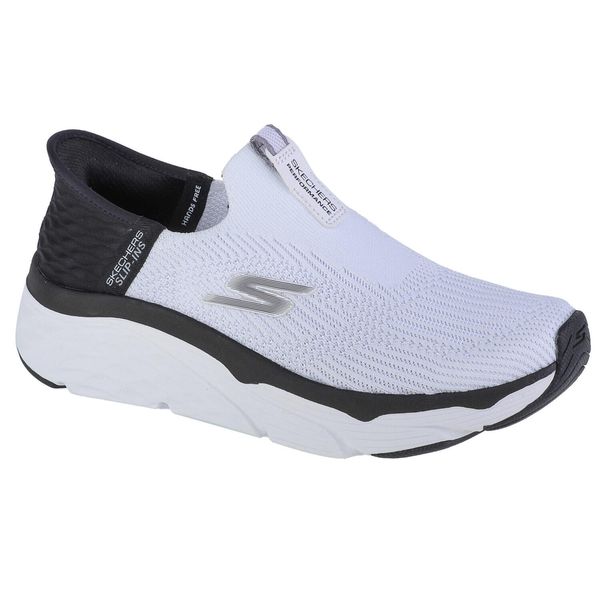 Buty do biegania damskie, Slip-Ins Max Cushioning - Smooth. Białe obuwie do biegania damskie Skechers, Skechers Sport. Za 259.99 zł.