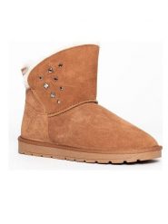Gooce Skórzane botki zimowe "Suzie" w kolorze jasnobrązowym rozmiar: 36. Brązowe botki damskie Gooce, na zimę, ze skóry, bez obcasa, bez zapięcia. Za 152.98 zł.