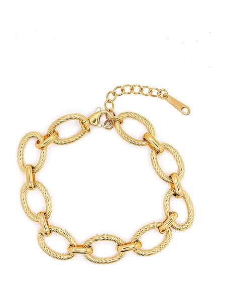 MOODE Bransoletka "Laura" rozmiar: onesize. Żółte bransoletki damskie MOODE, ze stali. Za 43.99 zł.