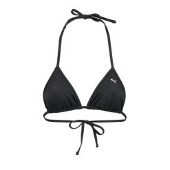 Damska góra od bikini Puma w kształcie trójkąta w kolorze czarnym. Czarne bikini damskie Puma, bez wzorów. Za 75.99 zł.