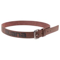 Pasek Oaken. Brązowe paski męskie IGUANA, bez wzorów. Za 100.99 zł.