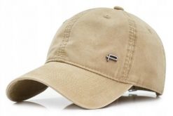 Letnia Czapka z Daszkiem (Bejsbolówka) - Pako Jeans - Jasnobeżowa. Brązowe czapki męskie Pako Jeans, na lato, bez wzorów, z bawełny. Za 55.00 zł.