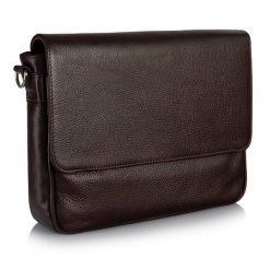 Torba męska Tizano TM17 czekoladowa skóra naturalna. Brązowe torby na laptopa damskie TIZANO, bez wzorów, z materiału. Za 355.99 zł.