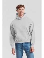 Bluza z kapturem Sudadera Fruit Of The Loom Supercotton Adulto w kolorze szarym. Czarne bluzy sportowe damskie Fruit of the Loom, m, bez wzorów, z bawełny, bez ramiączek, długie, z kapturem. Za 199.99 zł.
