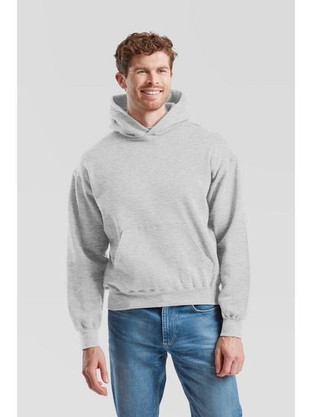 Bluza z kapturem Sudadera Fruit Of The Loom Supercotton Adulto Gris. Szare bluzy sportowe damskie Fruit of the Loom, m, bez wzorów, z bawełny, bez ramiączek, długie, z kapturem. Za 188.00 zł.
