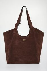 Torebka damska zamszowa skóra shooper PINKO. Torebki klasyczne damskie Pinko, bez wzorów, ze skóry, zamszowe, bez dodatków. Za 2,429.00 zł.