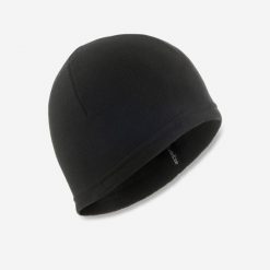 Czapka narciarska dla dorosłych Wedze Firstheat. Czarne czapki zimowe damskie WED'ZE, z materiału. Za 14.99 zł.