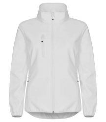 Clique Classic Softshell Kurtka Damska z recyklingowanego poliestru. Białe kurtki softshell damskie CLIQUE, xs, bez wzorów, z poliesteru, bez kaptura. Za 263.55 zł.