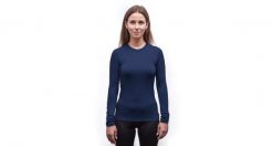 SENSOR Koszulka termoaktywna damska Merino Active Tee LS Wom deep blue-L. Niebieskie bielizna termoaktywna damska Sensor, l, bez wzorów, z materiału. Za 251.90 zł.