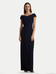 LAUREN RALPH LAUREN Sukienka wieczorowa 253936391003 Granatowy Slim Fit. Niebieskie sukienki damskie Lauren Ralph Lauren, bez wzorów, z syntetyku, wizytowe, bez kołnierzyka, bez ramiączek. Za 939.99 zł.