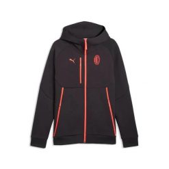 Bluza z kapturem z zamkiem Milan AC 2026/27. Brązowe bluzy z kapturem męskie Puma, m, z materiału. Za 366.50 zł.