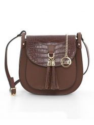 Mia Tomazzi Skórzana torebka "Abbadesse" w kolorze brązowym - 22 x 21 x 8 cm rozmiar: onesize. Brązowe torebki klasyczne damskie Mia Tomazzi, bez wzorów, z materiału, bez dodatków. Za 252.99 zł.